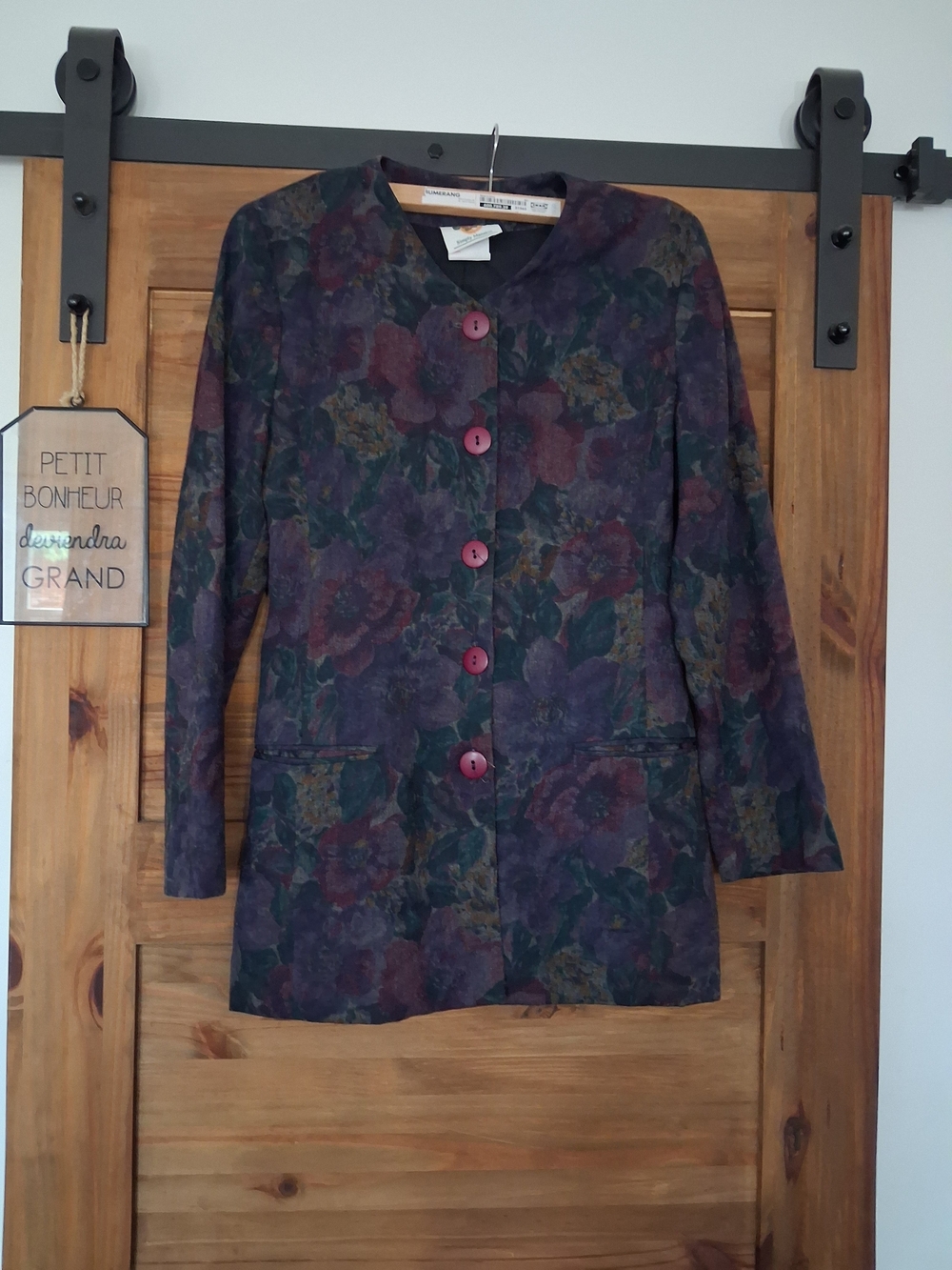 Vintage Women's Floral Blazer Jacket Made In Canada Size 5